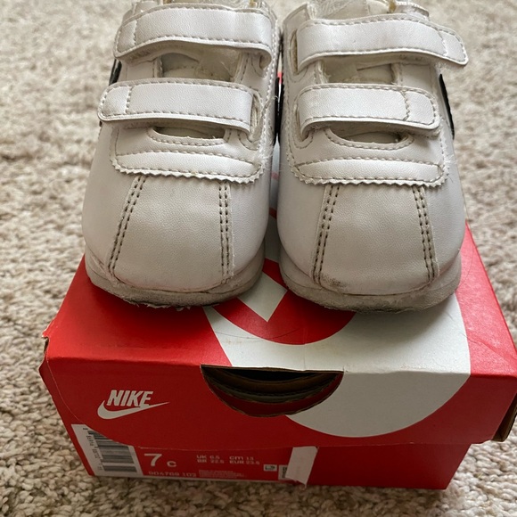 Nike Cortez Kids White size 7c Box included - Picture 5 of 10
